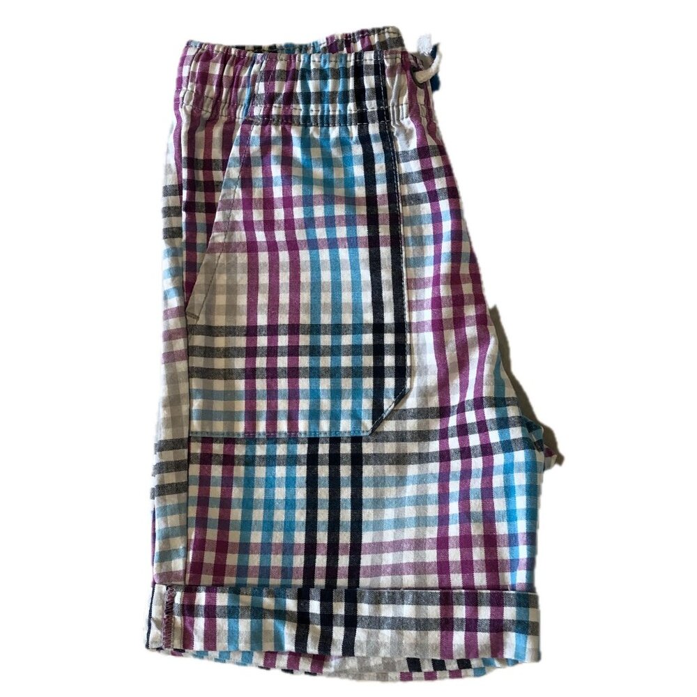 Cat & Jack Boy Shorts Blue Red Plaid Size 3T - Picture 5 of 7